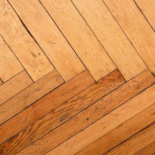 Herringbone oak seen close up