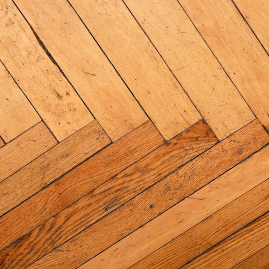 Herringbone oak seen close up